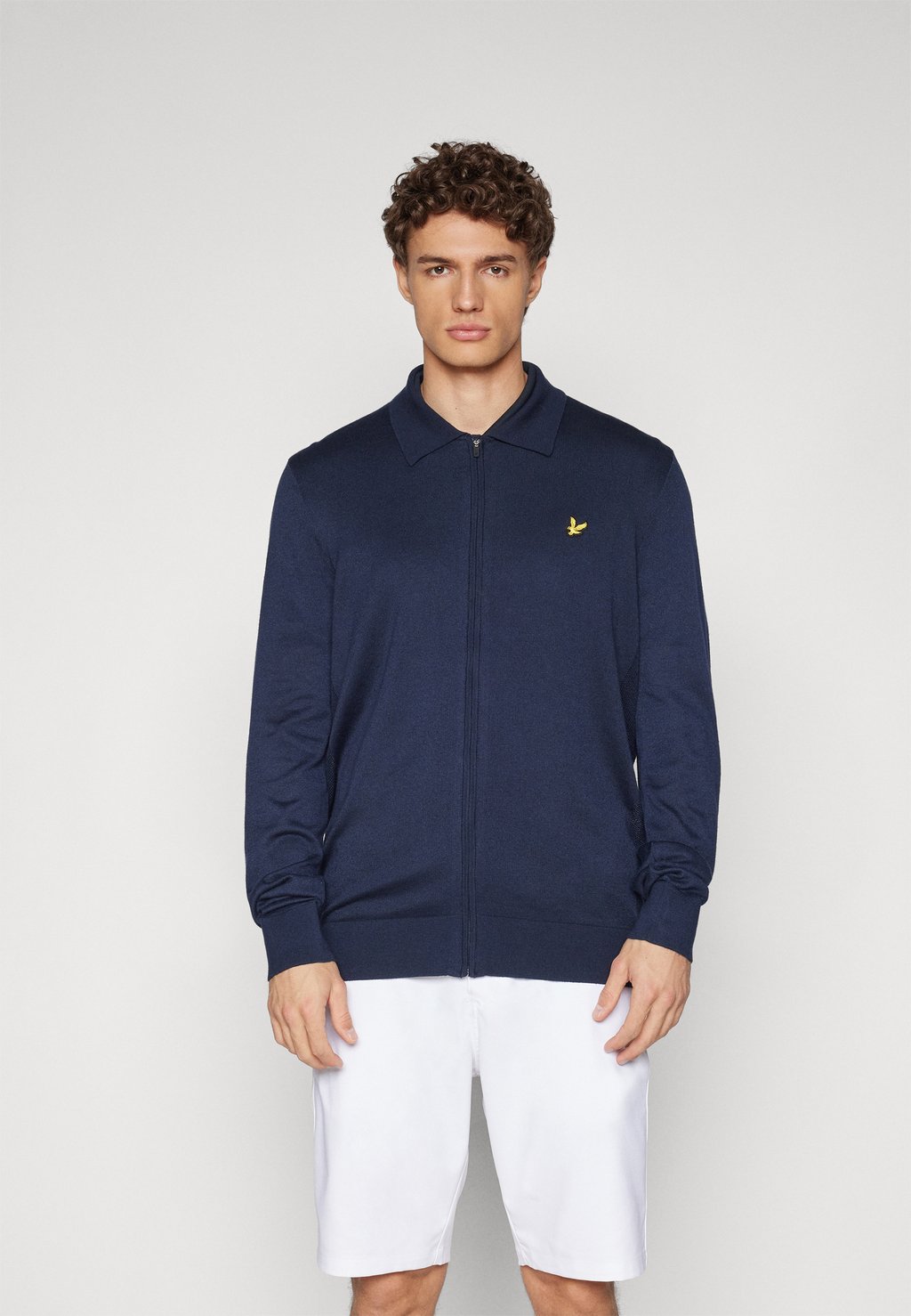 

Толстовка на молнии AIRLIGHT COLLARED Lyle & Scott, темно-синий