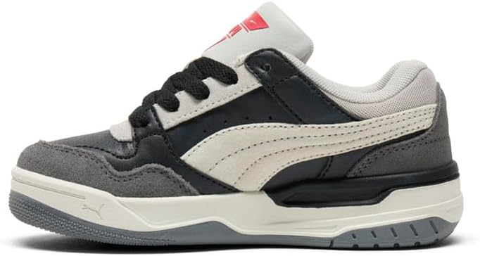 Кроссовки PUMA для детей и подростков Rebound Layup (маленький ребенок), черный/красный/серый/темно-серый — фото 3