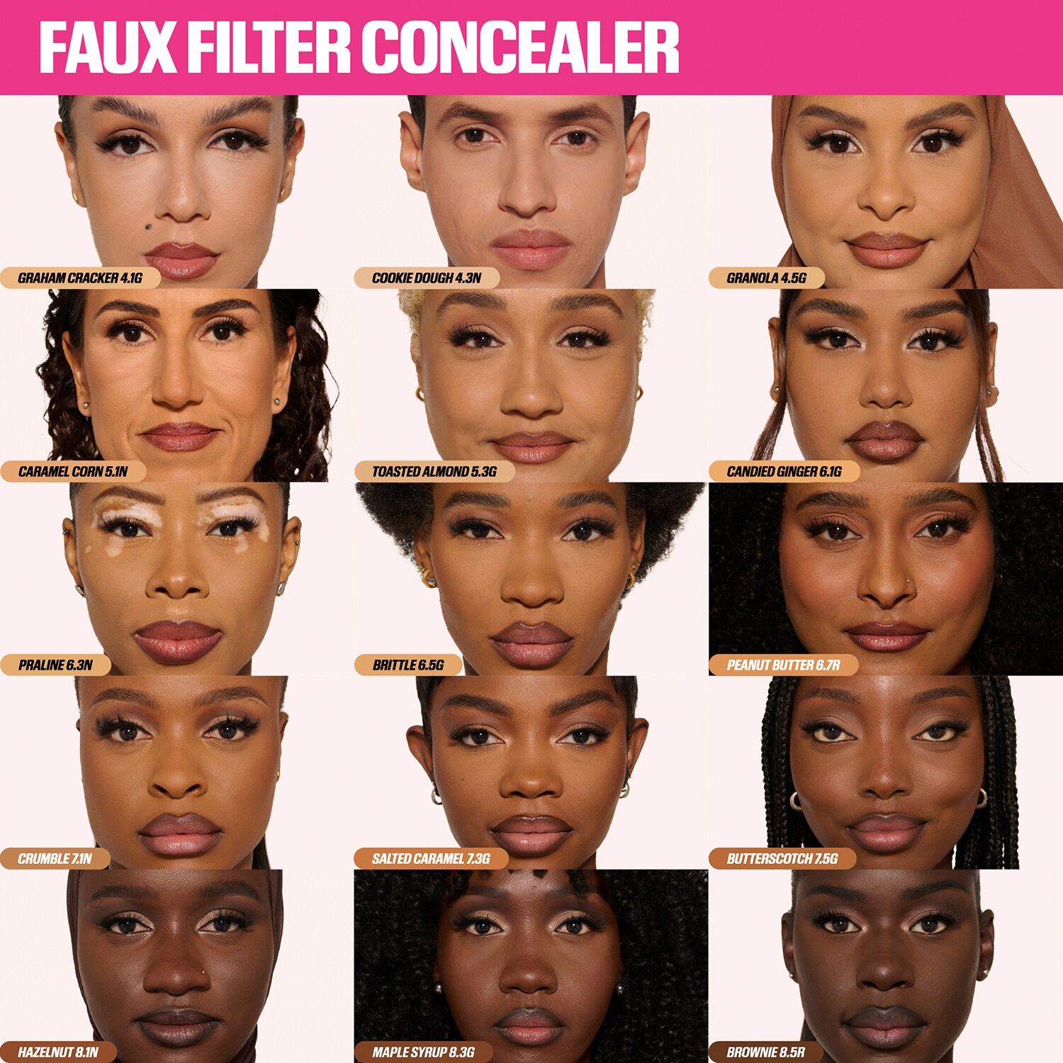 Консилер #FAUXFILTER Luminous Matte Liquid Concealer Huda Beauty, 5.3G Toasted Almond (9 ml) — фото 4