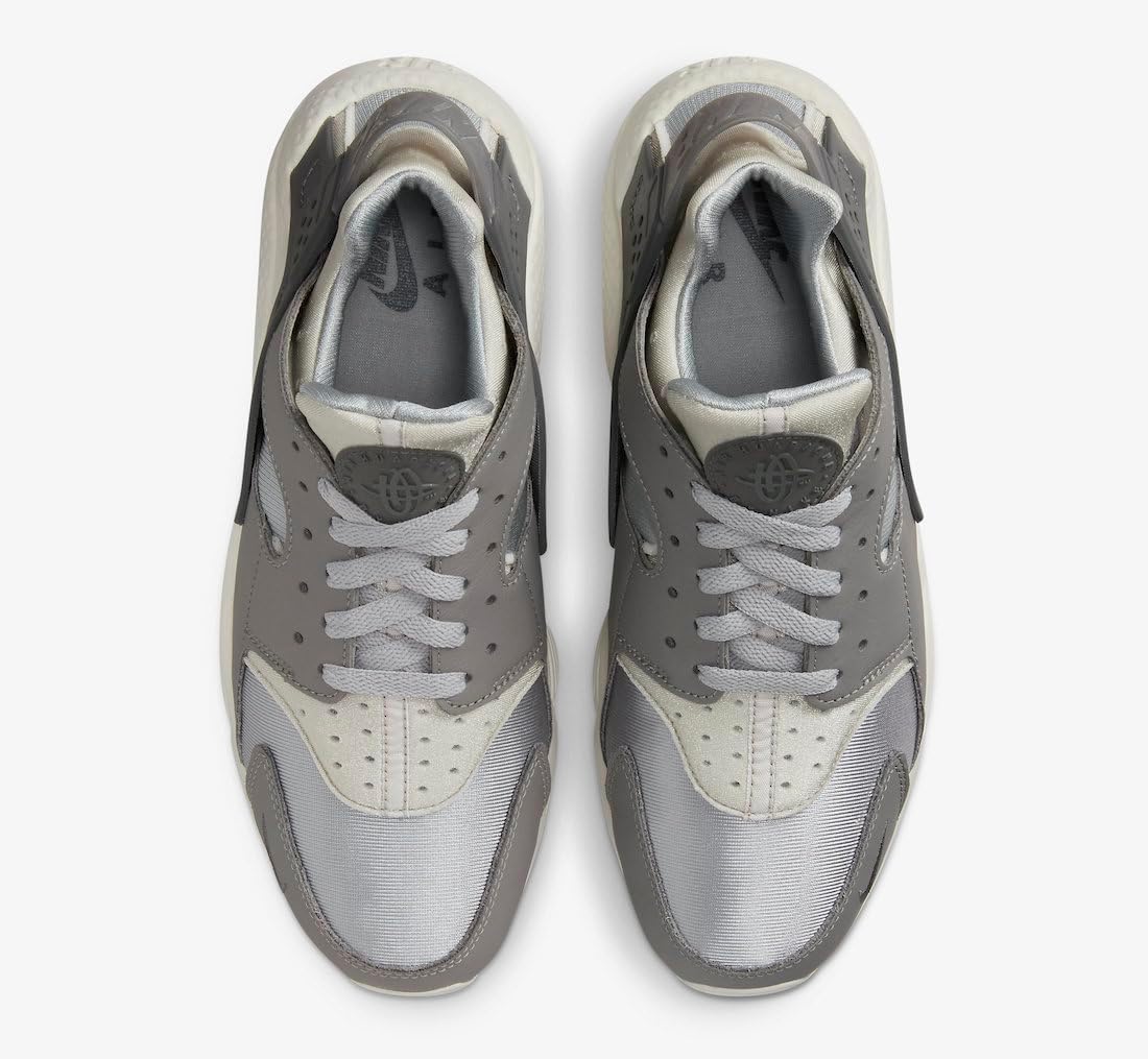 Мужские кроссовки NIKE Air Huarache, Light Smoke Grey Flat Pewter Light Iron Ore Iron Grey — фото 4