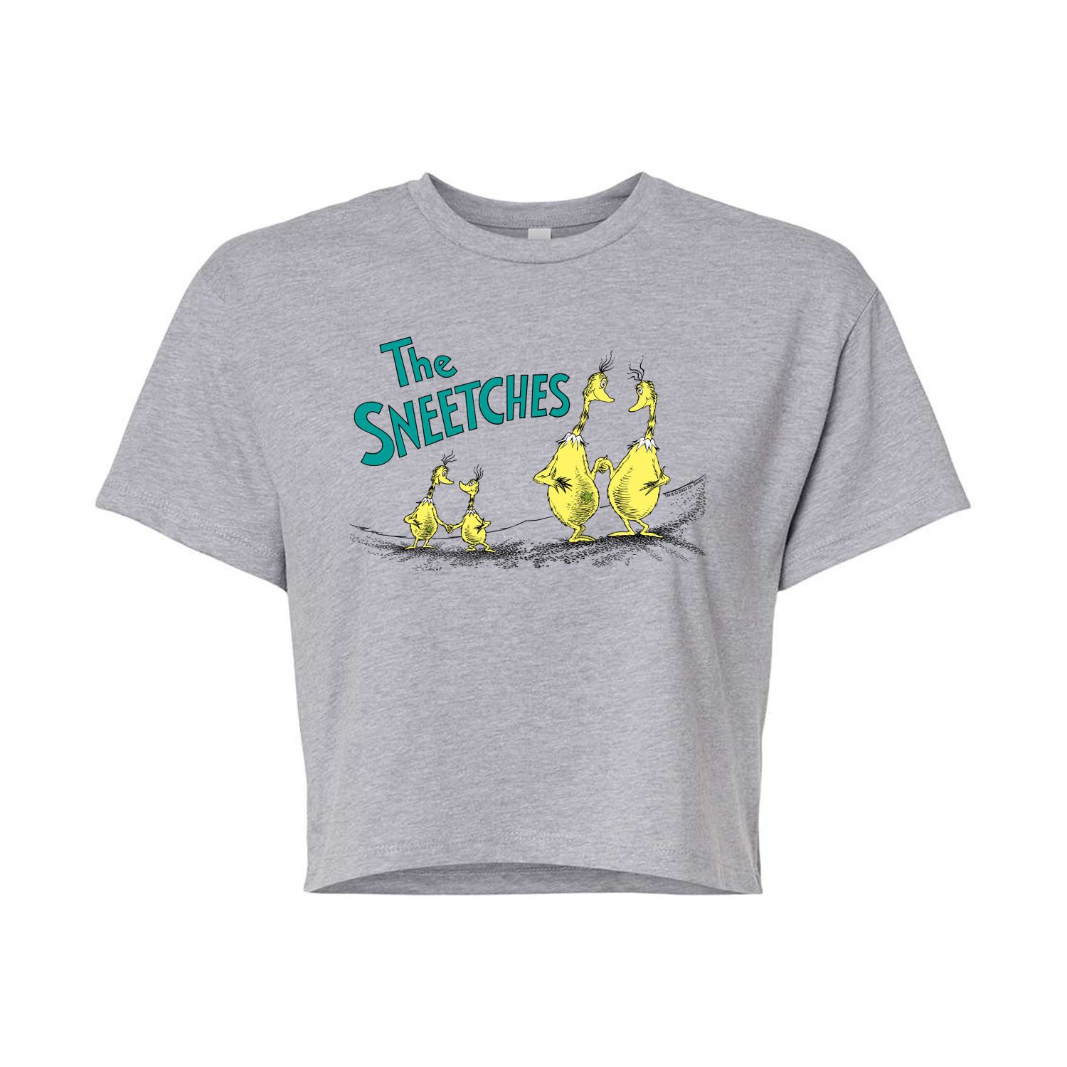 

Укороченная футболка с рисунком Dr. Seuss "The Sneetches" для юниоров Licensed Character, серый