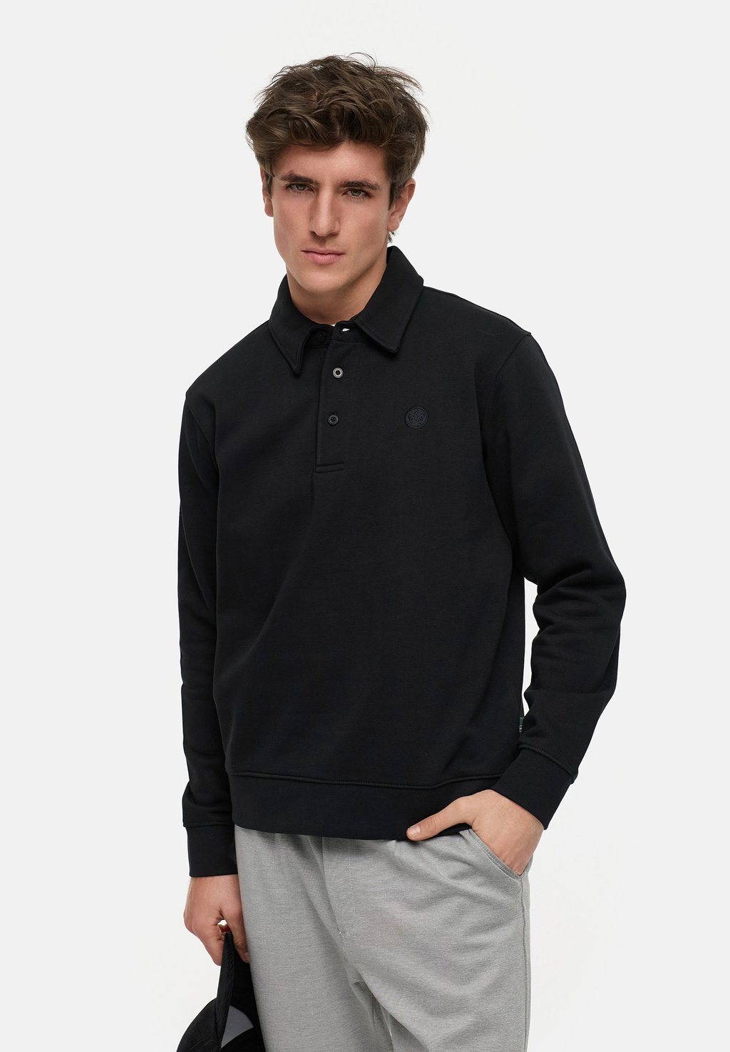 

Рубашка поло LARS - Long sleeved top Kronstadt, черный