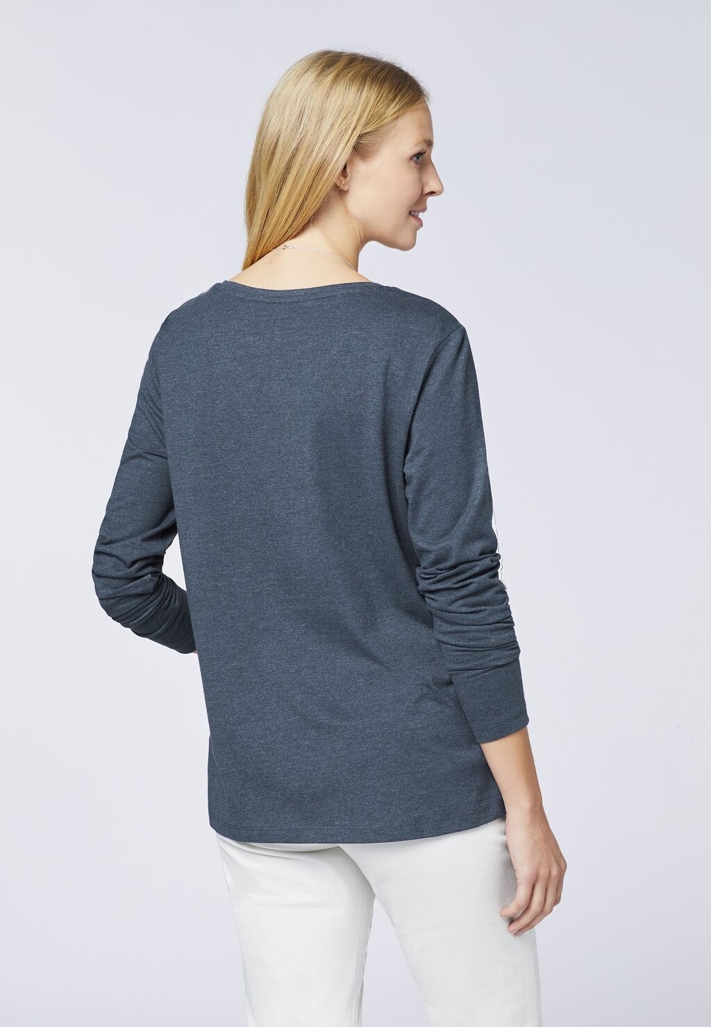 

Топ с длинными рукавами IM LABEL-DESIGN Polo Sylt, цвет Mottled Dark Blue