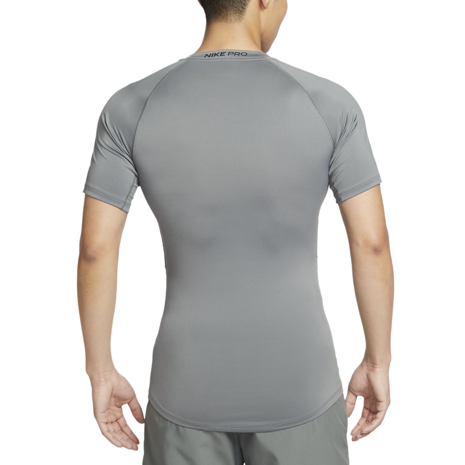 Nike Футболка ProDri Fit мужская smoke gray/black — фото 3
