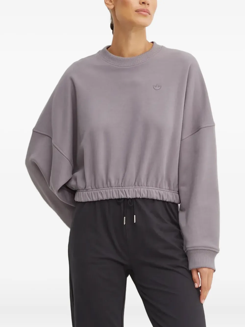 

Толстовка с присборенной талией Adidas, серый