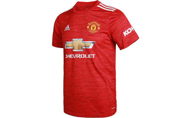 Футболка manchester united 20 21 домашняя майка красная Adidas, красный — фото 3