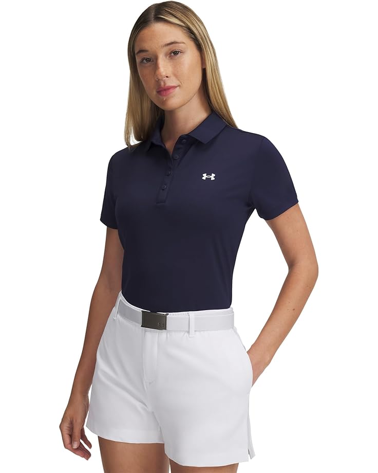 

Поло Under Armour Active Short, цвет Midnight Navy/White