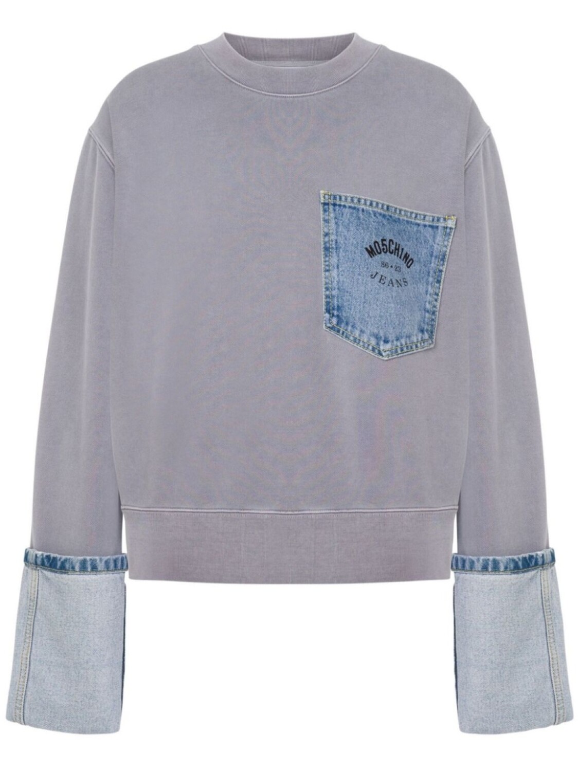 

MOSCHINO JEANS хлопковая толстовка, серый