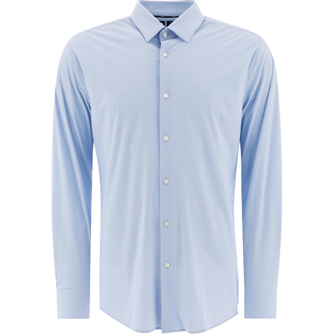 

Boss Slim Fit джерси рубашка HUGO BOSS, светло-голубой