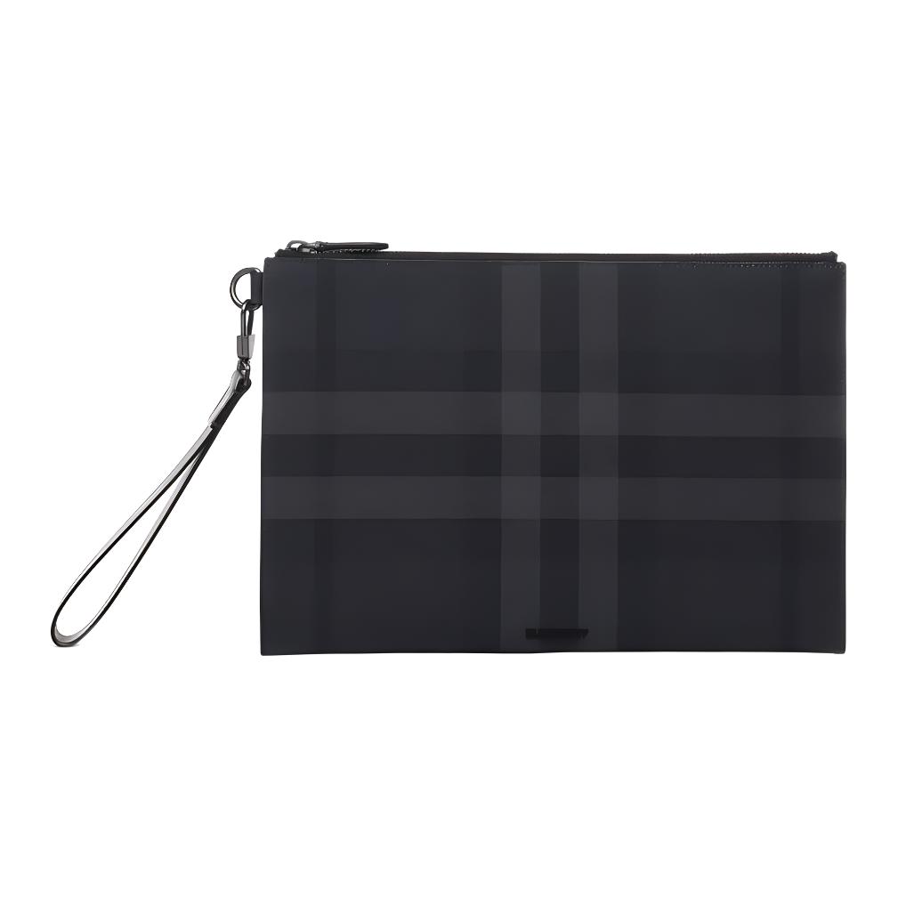 

Burberry Хлопковый клатч мужской черный
