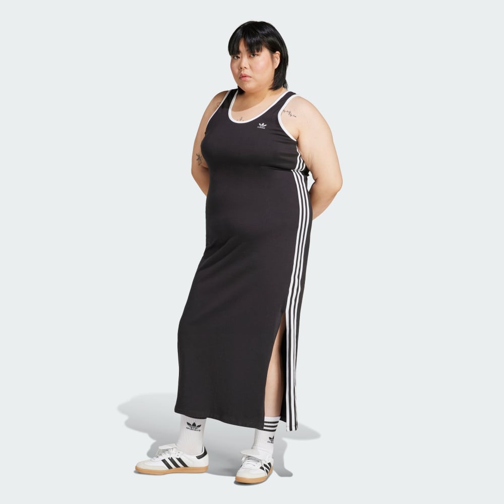 

Платье Adidas Adicolor 3-Stripes Tank Dress Maxi (Plus Size), черный