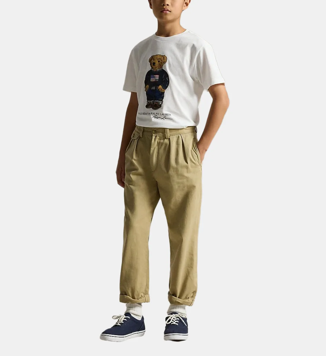 Прямой футболка с фирменным принтом POLO RALPH LAUREN, белый — фото 3