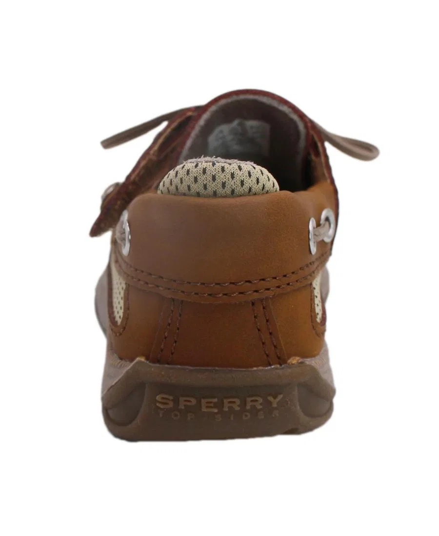 Детские мокасины с ремешком и стелькой из пеноматериала с эффектом памяти Sperry, каштановый — фото 3
