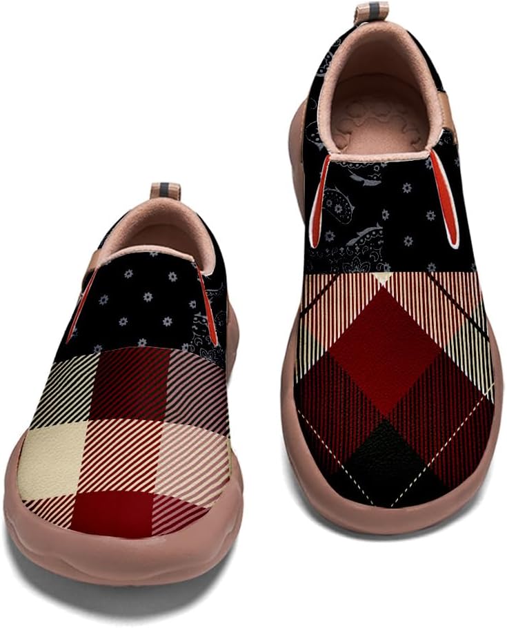 

Женские туристические туфли с художественной росписью, повседневные лоферы, мужские прогулочные слипоны, удобные кроссовки Onehorse, Bandana-16