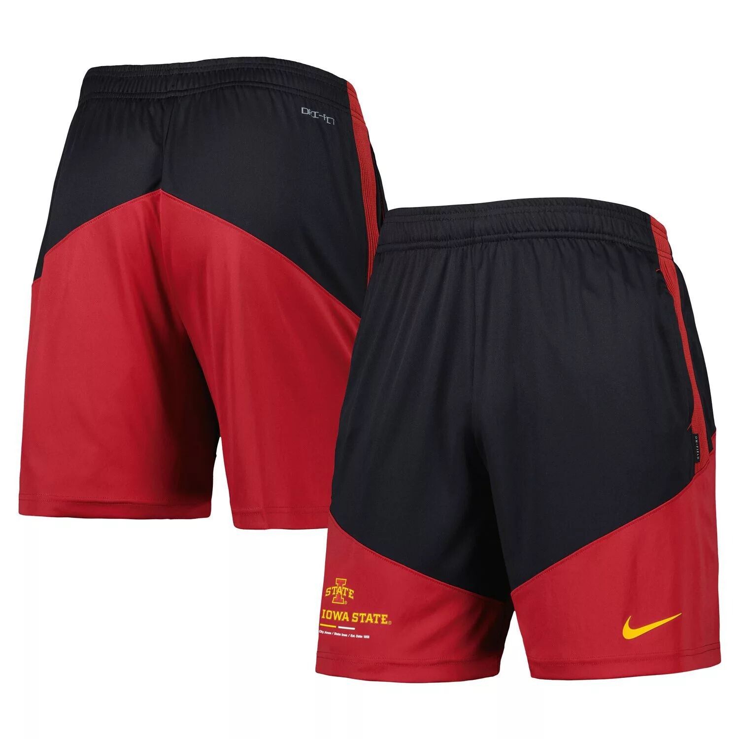 

Мужские шорты черного цвета/Cardinal Iowa State Cyclones Performance Player Nike