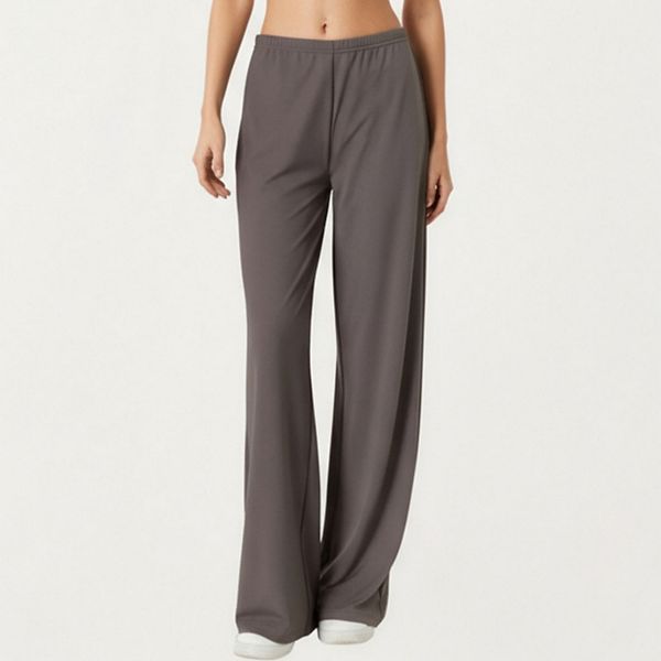 

Женские брюки с высокой талией и широкими штанинами на регулируемом поясе Anna-Kaci, Coffee