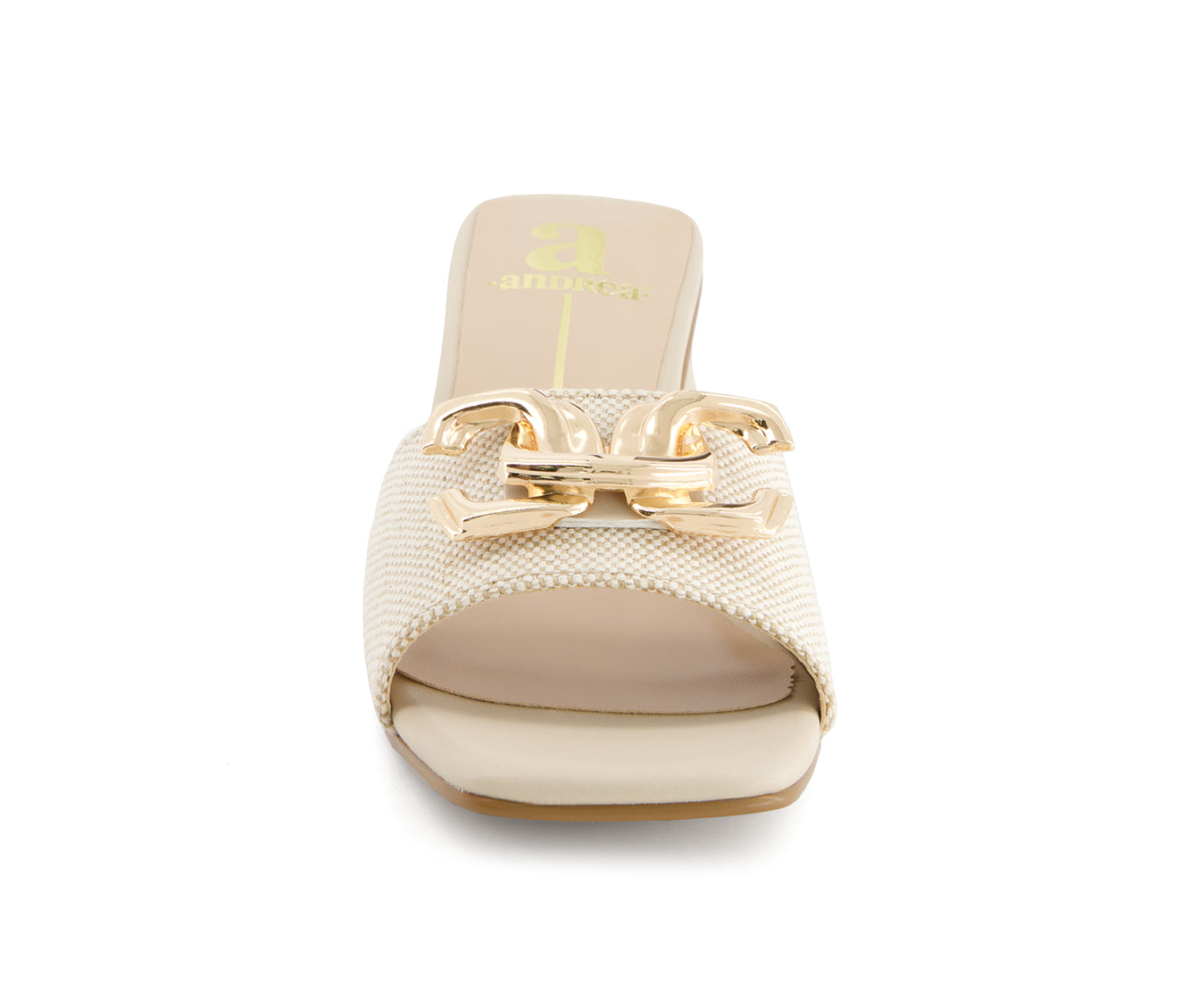 Andrea Women's Slip on Heeled Sandals, бежевый — фото 4