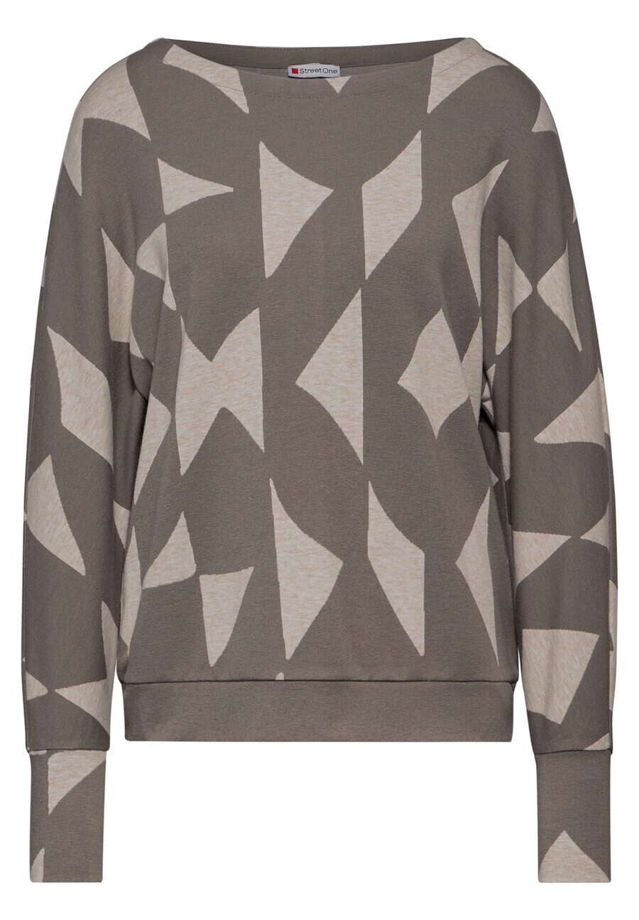 

Лонгслив STREET ONE Shirt, цвет umbra