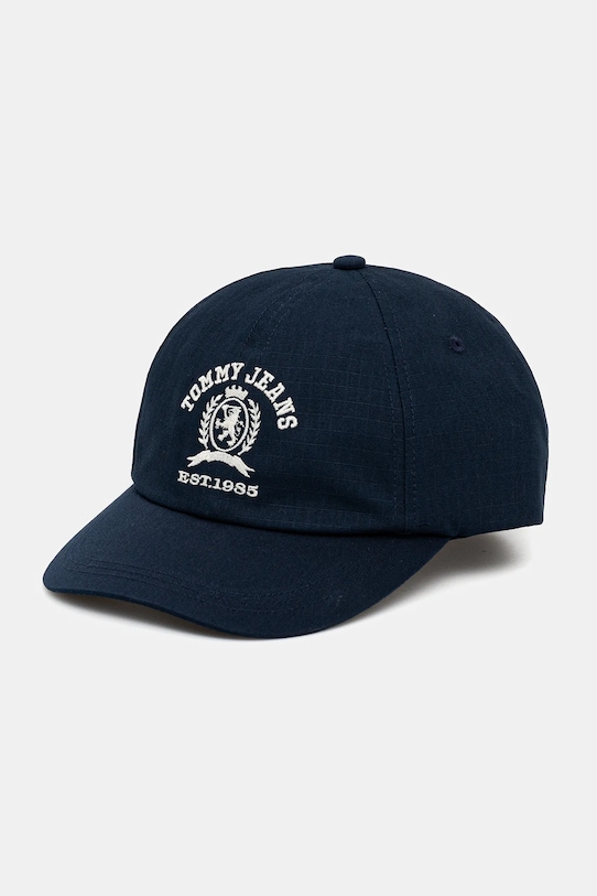 

Хлопковая кепка с козырьком Tommy Jeans, темно-синий