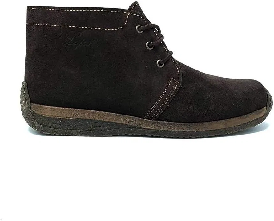 Lops\' Ботинки Lops' Mc Polacchino Craftsman Art. 210 In Suede Dark Brown Colour Made In Italy