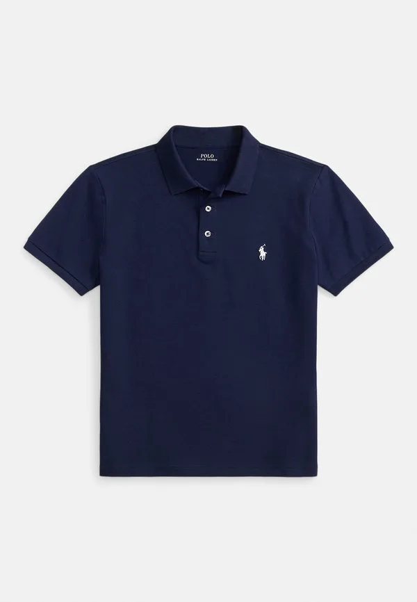 Футболка-Поло приталенного кроя из эластичной сетки Polo Ralph Lauren, Refined Navy — фото 4