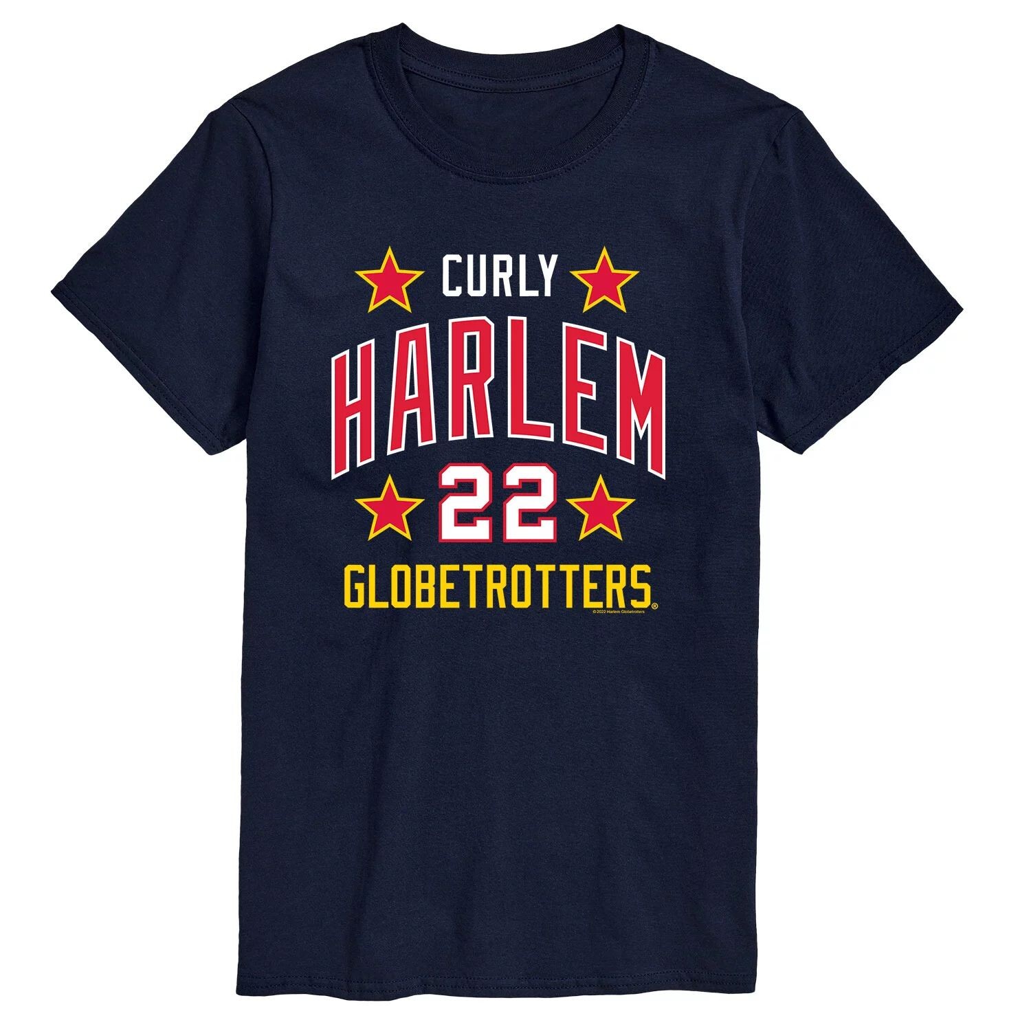 

Футболка с фигурным узором Big & Tall Harlem Globetrotters Licensed Character, синий