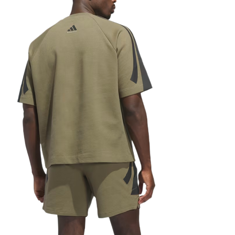 Adidas Футболка Unisex коричневый зеленый — фото 3