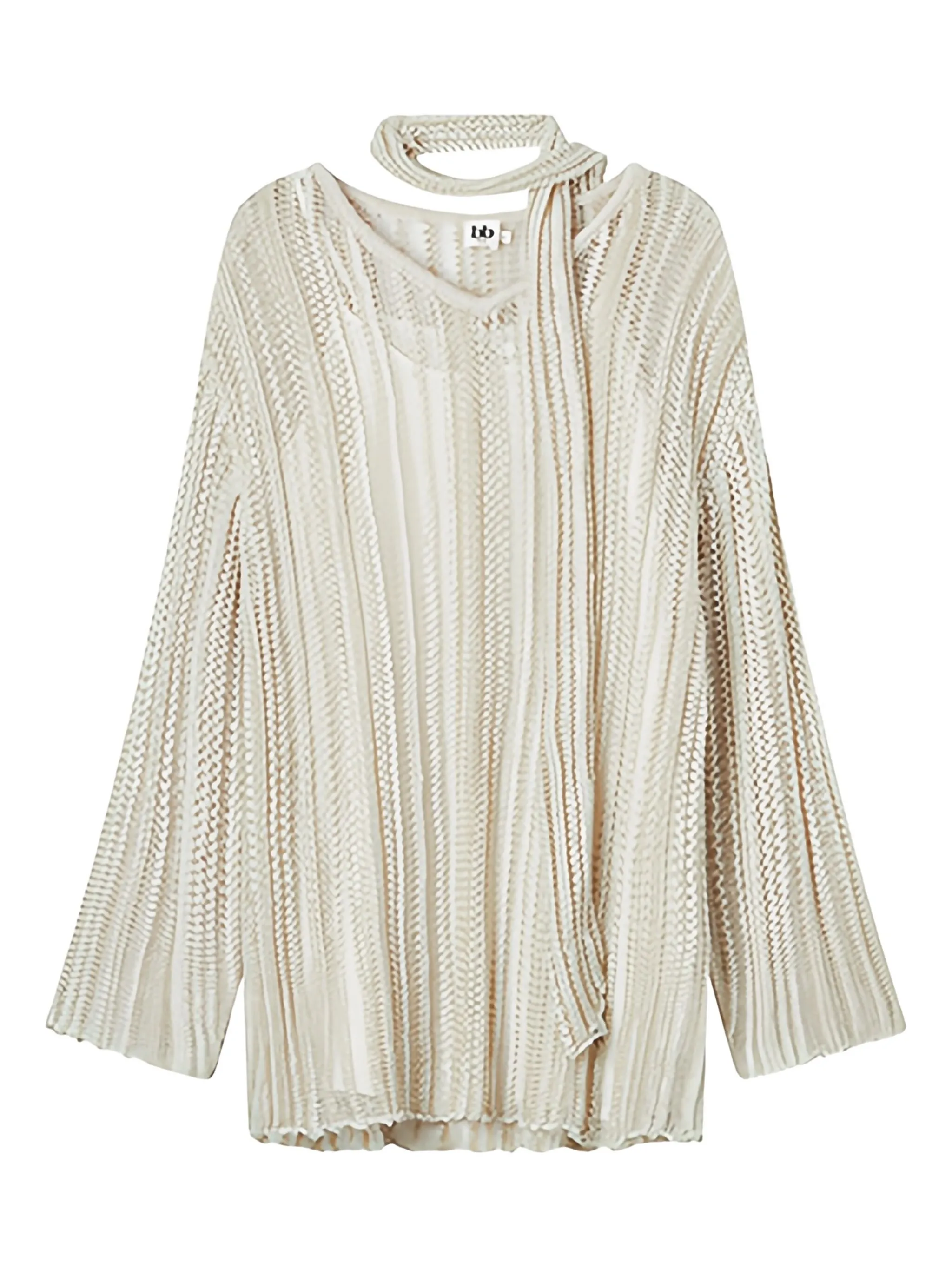 

Свитер фактурной вязки B+Ab, белый