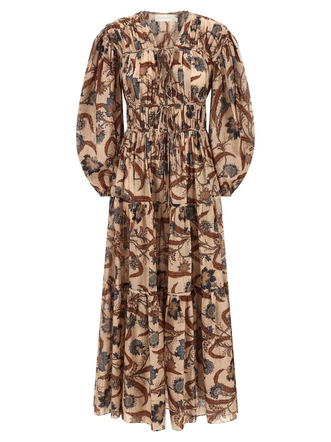 

Платье 'Ascension Tie Billow Maxi' ZIMMERMANN, мультиколор