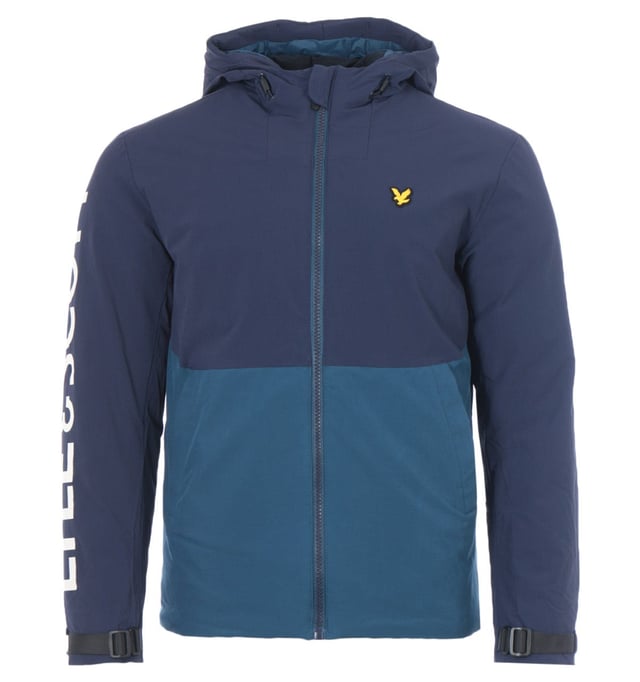 

Утепленная куртка с логотипом темно-синяя Lyle & Scott, синий