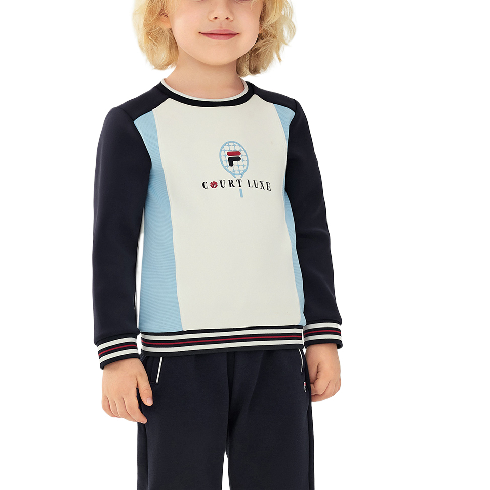 Толстовка для детей 3-7 лет FILA KIDS, белый — фото 4