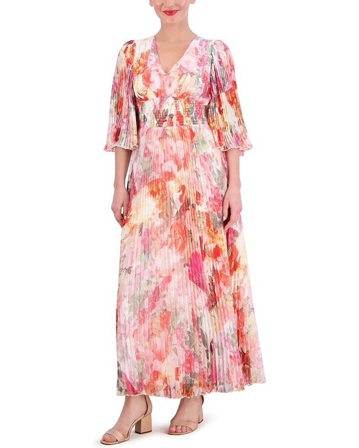 

Платье Vince Camuto Pleated Chiffon Maxi, цвет Pink Multi