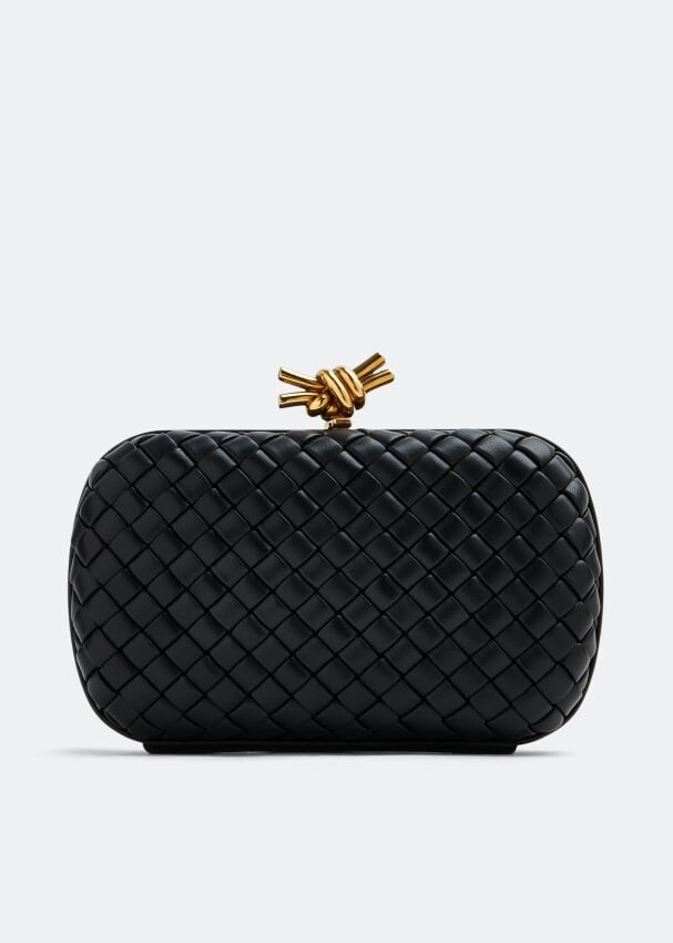 

Клатч Bottega Veneta Knot Minaudiere, черный