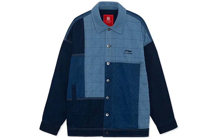 

LiNing Джинсовая куртка мужская синяя, Blue