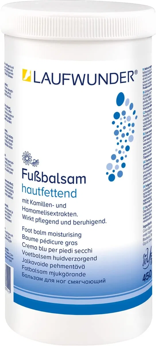 Бальзам для ног Laufwunder Skin Greasing, 450 мл, сменный блок Laufwunder