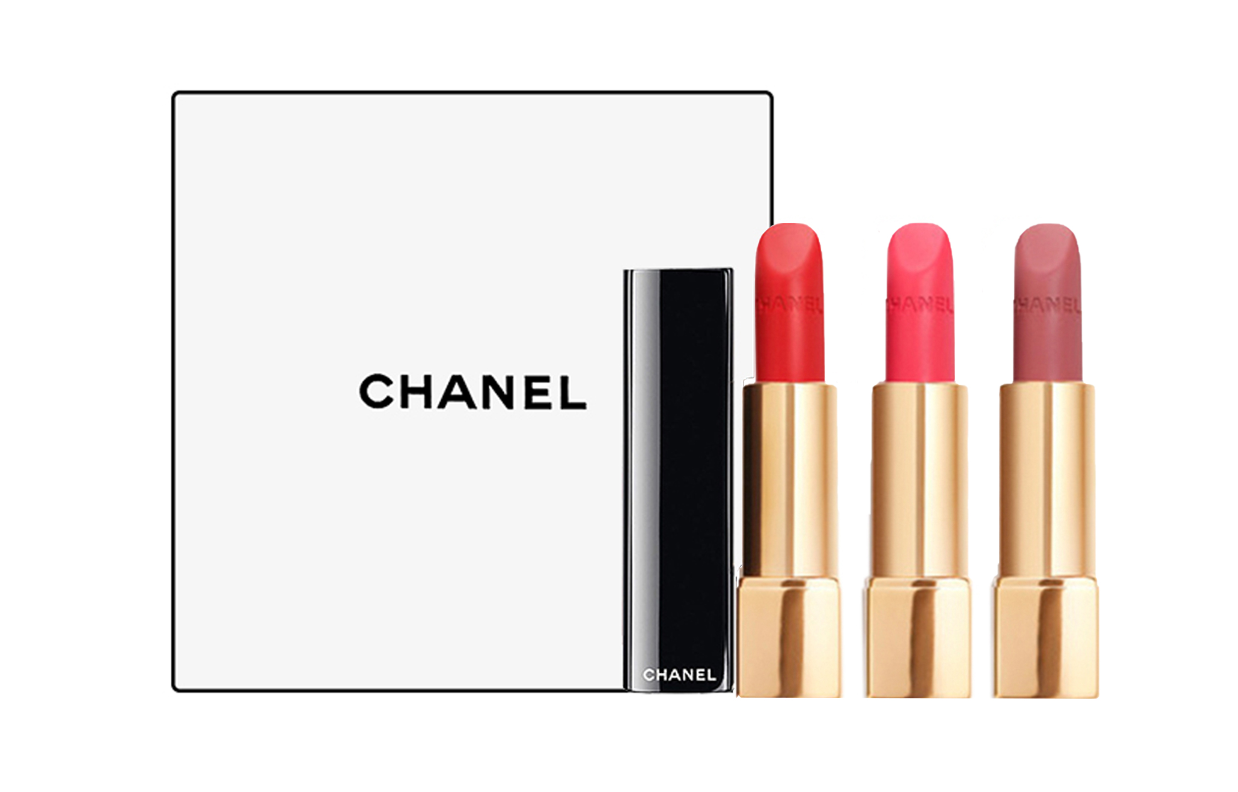 Набор помад Chanel Rouge Allure Velvet: #57 + #43 + #69