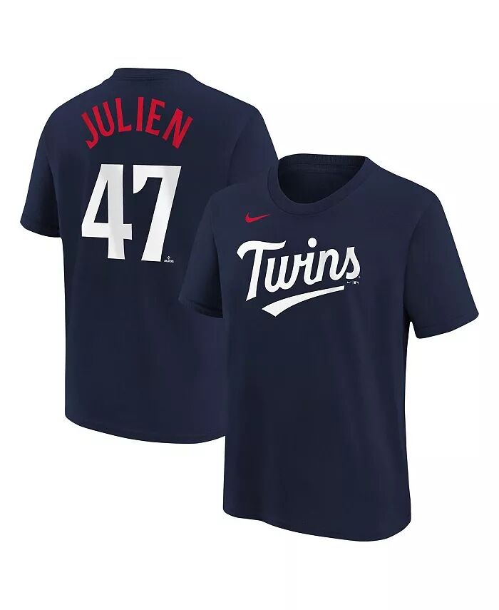 

Футболка с именем и номером Big Boys Edouard Julien Navy Minnesota Twins Nike