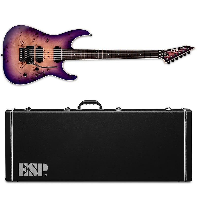 

Электрогитара ESP LTD M-1000 Burled Poplar Purple Natural Burst Electric Guitar + ESP Hard Case M1000 M 1000