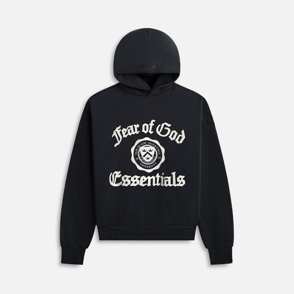 

Худи Essentials Heavy Fleece Vintage Shrunken Hoodie, черный