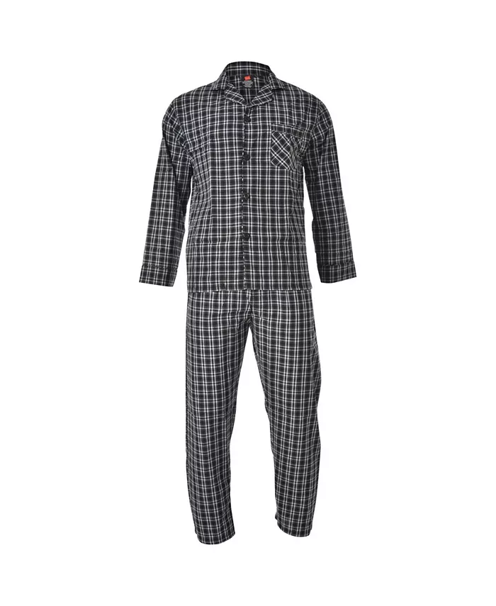 

Мужской комплект пижамы Big and Tall из CVC бродклота Hanes, мультиколор