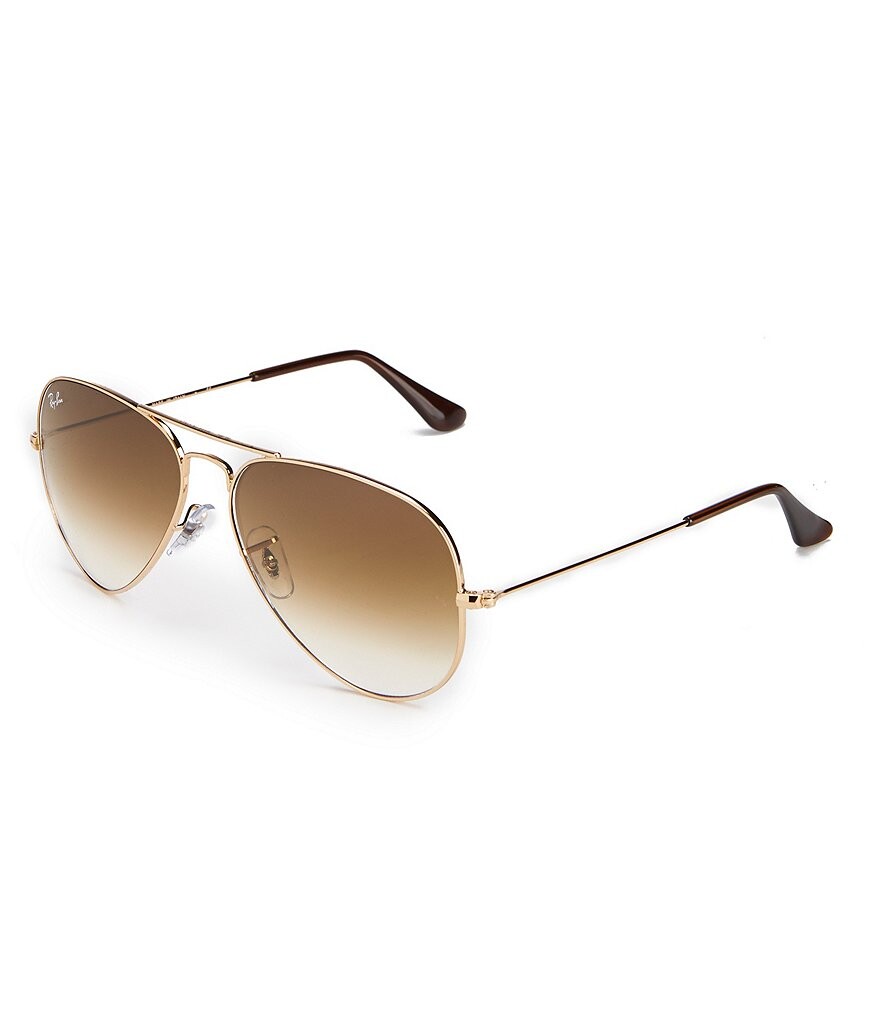 

Солнцезащитные очки-авиаторы Ray-Ban с градиентом, золотой