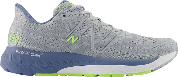 

Кроссовки Fresh Foam X 880v13 2E Wide 'Aluminum Grey Mercury Blue', серый