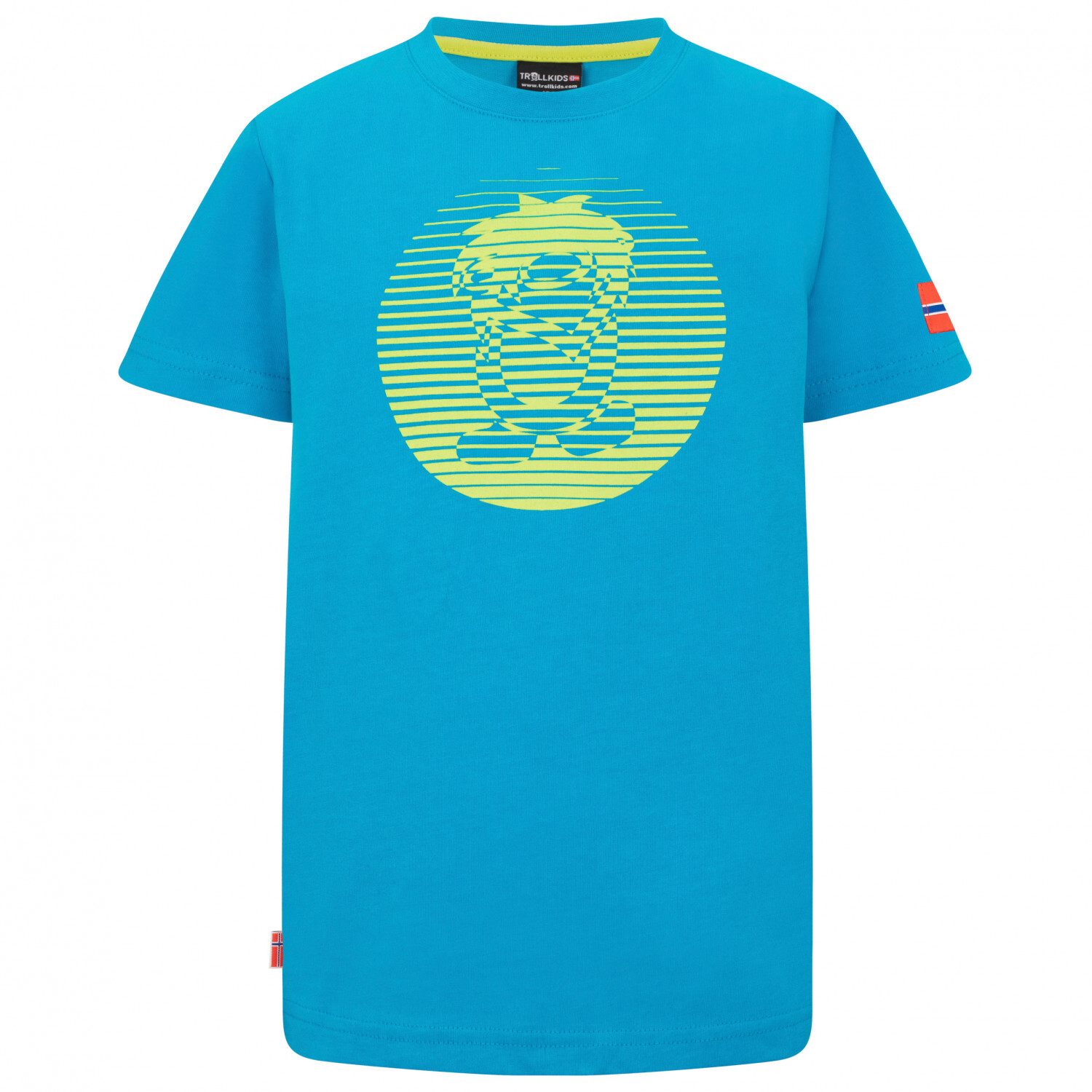 

Футболка Trollkids Kid's Troll T Pro, цвет Vivid Blue/Green Lizard