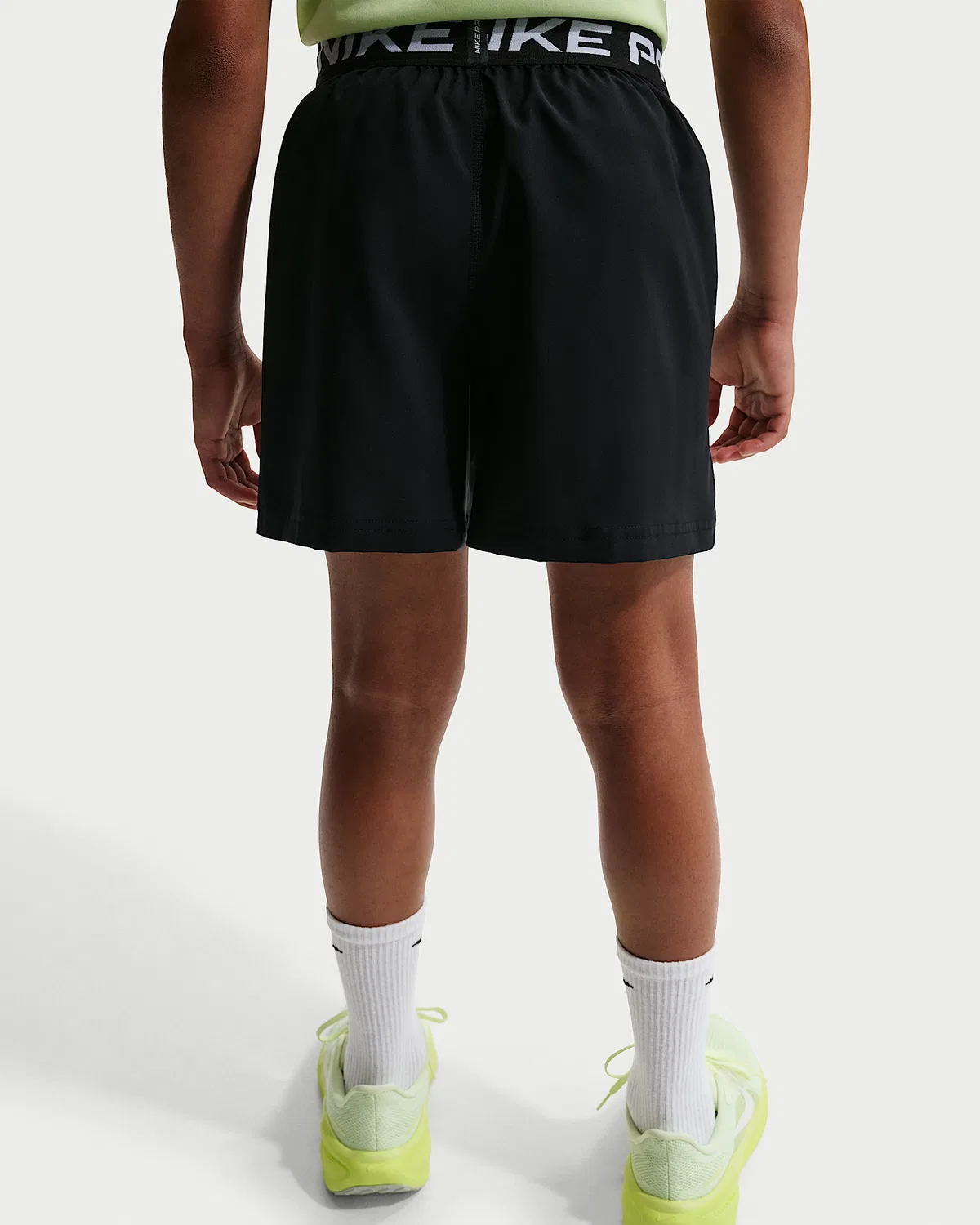 Детские тренировочные шорты Nike Pro Dri-FIT для мальчиков, Black/White/White — фото 3