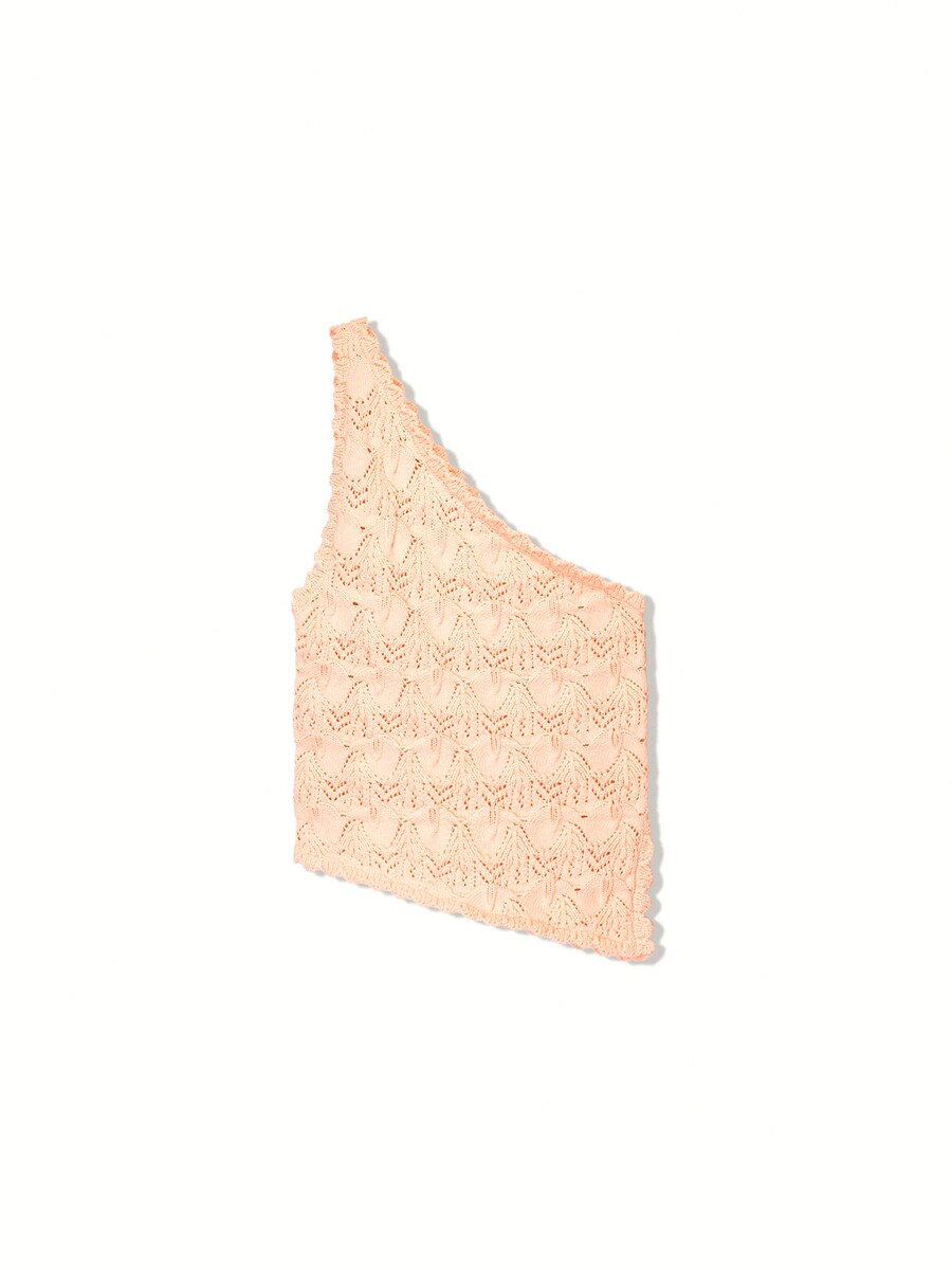 

Вязаный топ Bershka, цвет Salmon