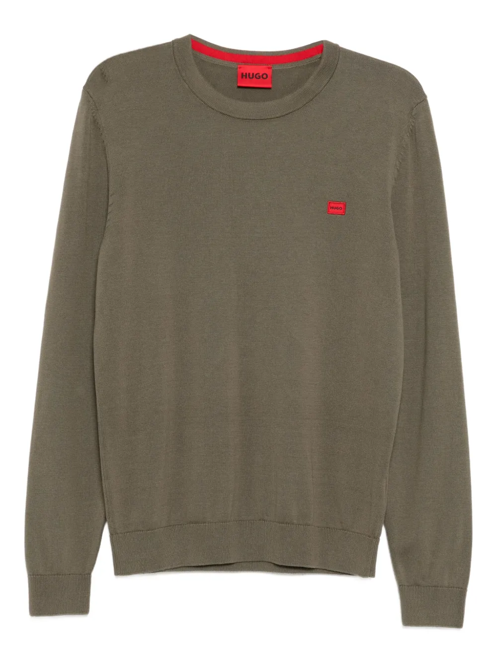 

Свитер с вышитым логотипом Hugo, серый