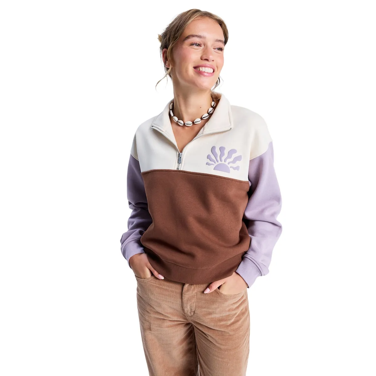 

Женская толстовка View Point Block Roxy, коричневый