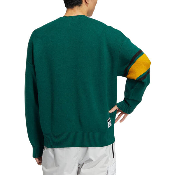Толстовка originals logo sweater asia sizing 'green yellow' Adidas, зеленый — фото 3