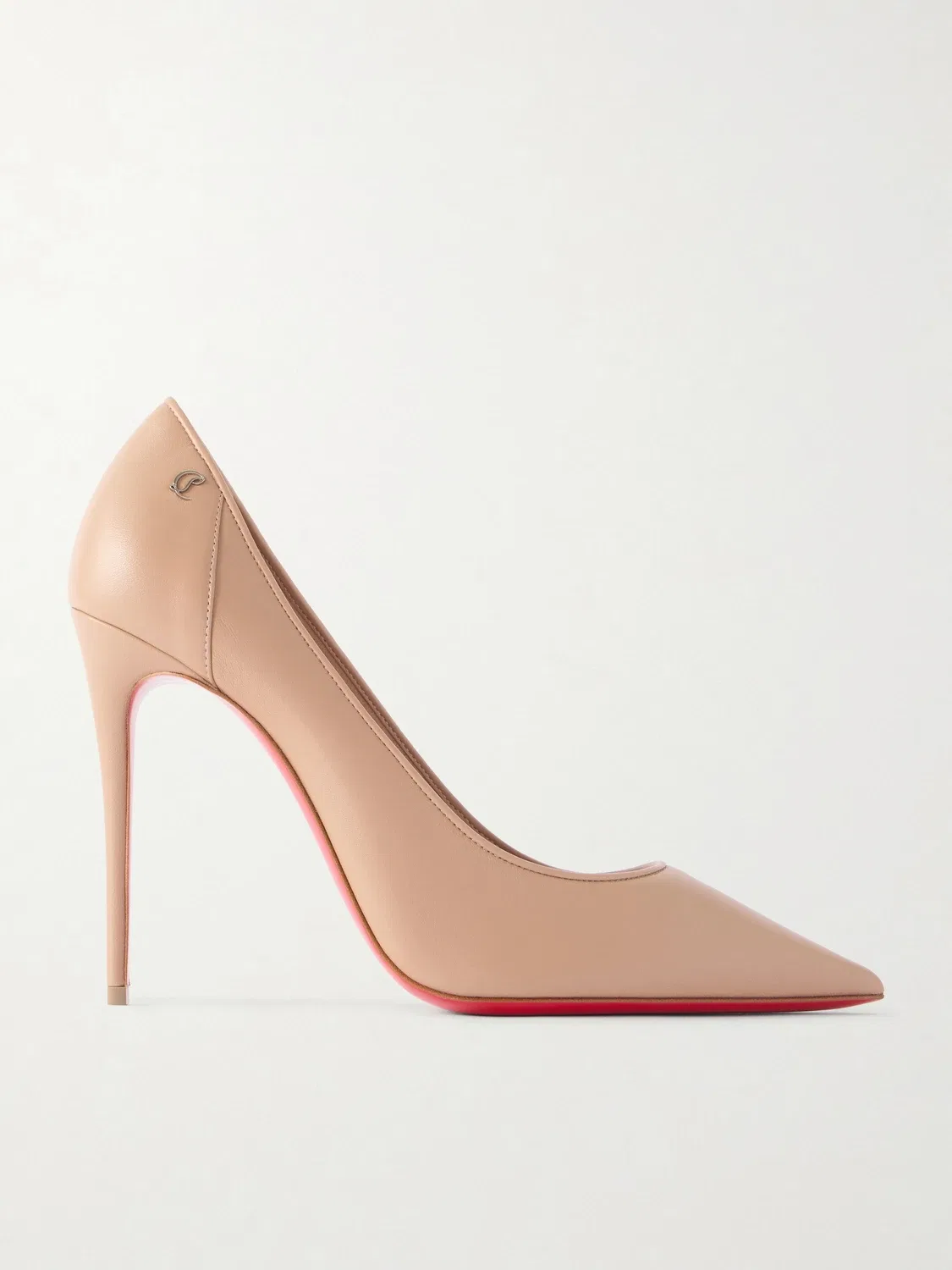 Кожаные туфли Sporty Kate 100 Christian Louboutin, бежевый