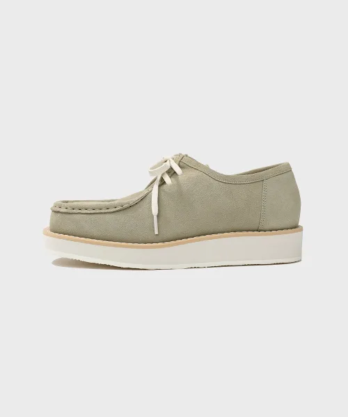 Мужские мокасины из замши Casual Sole Suede Tyrolean_2NDF4600BS FIRENZE ATELIER хаки — фото 4